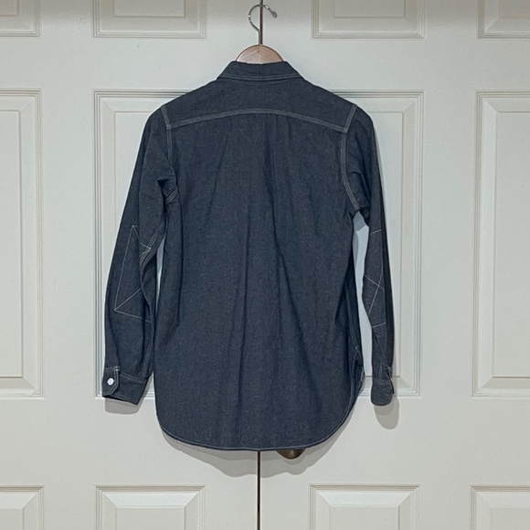 FWK Engineered Garments Dusty Blue Denim Shirt Size 1 - Picture 3 of 7